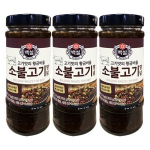 CJ제일제당 백설 소불고기 양념 500g x3개