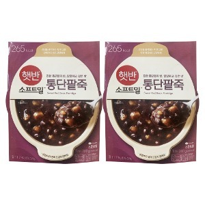 CJ 비비고 통단팥죽 280g x2개