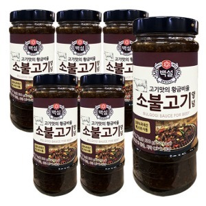 CJ제일제당 백설 소불고기 양념 500g x6개