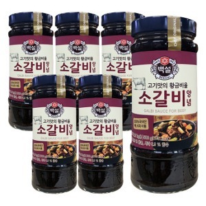 CJ제일제당 백설 소갈비 양념 500g x6개