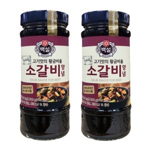 CJ제일제당 백설 소갈비 양념 500g x2개