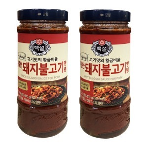 CJ제일제당 백설 매콤한 돼지불고기 양념 500g x2개