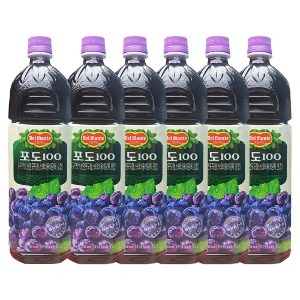 롯데칠성음료 델몬트 포도100% 1.5L x6개