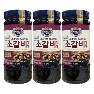 CJ제일제당 백설 소갈비 양념 500g x3개