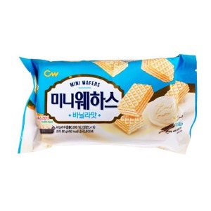 CW청우 미니 웨하스 바닐라맛 80g x20개(1박스)