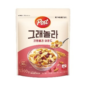 [특가]동서식품 포스트 그래놀라 크랜베리아몬드 1.1kg